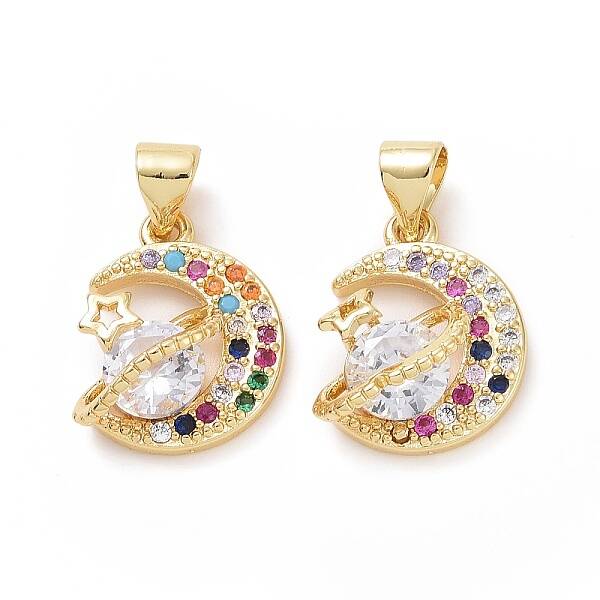 Brass Cubic Zirconia Pendants