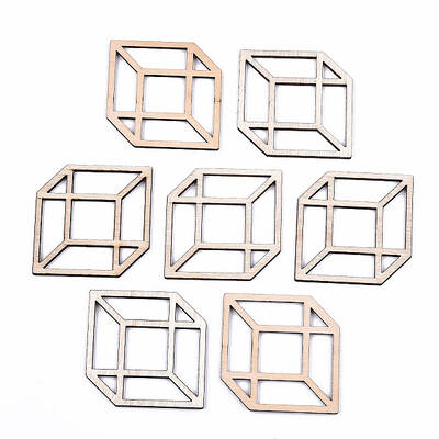 Unfinished Natural Poplar Wood Pendants