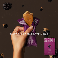 Stars + Honey Protein Bar - Peanut Butter Blackberry, All Natural with Collagen, Cocoa Snack, Gluten-Free, Dairy-Free, Soy-Fr...