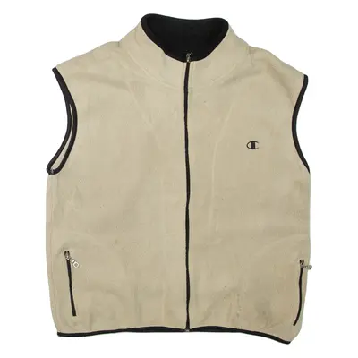 CHAMPION Mens Fleece Gilet Beige XL