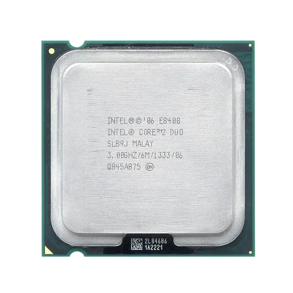 E8400 Intel Core 2 Duo E8400 Dual-Core 3.00GHz 1333MHz FSB 6MB L2 Cache Socket LGA775 Processor