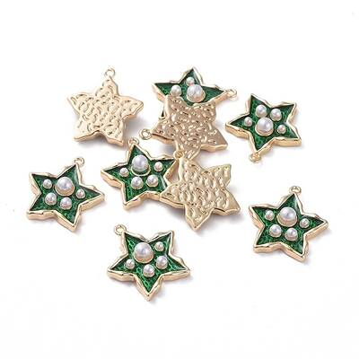 Brass Enamel Pendants