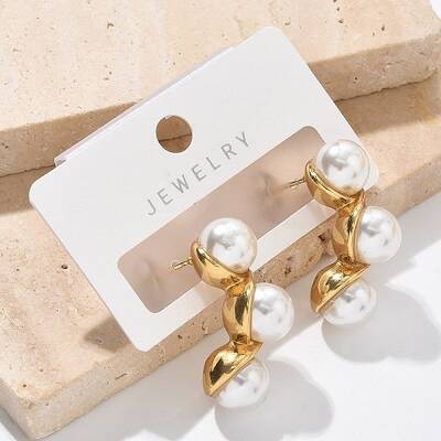 304 Stainless Steel Round Stud Earrings