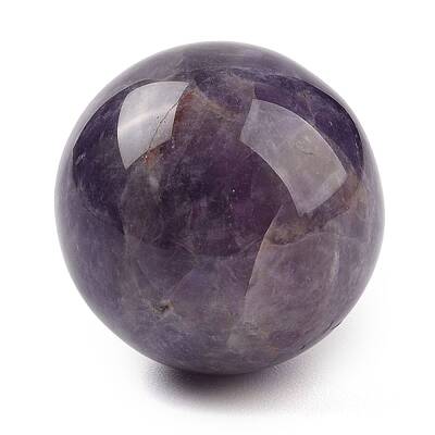 Natural Amethyst Sphere Beads