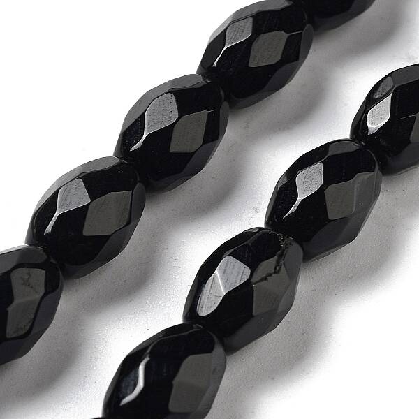 Natural Black Onyx(Dyed & Heated) Beads Strands