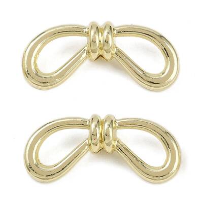 Alloy Bowknot Beads