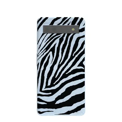 Powder Blue Zebra Google Pixel 6a Case