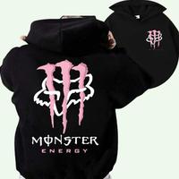 Dirtbike Motocross #Fox Racing Monster Energy Drink Pink Dirt Bike Hoodie T-Shirts cool ghost sport car team style side hoodi...