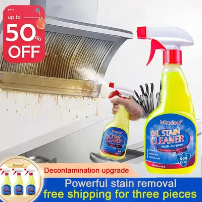 Moodoor All-Purpose Grill Cleaner - Powerful Spray for BBQ Grates, Racks, and Smokers powerful spray