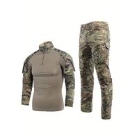 Men's Combat Tactical Uniforms Long Sleeve Fitting Amry Militray Uniforms for Men Combat Shirt and Pants Camouflage Clothing ...