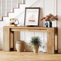 Spaco 70.9-Inch Extra Long Console Table, Farmhouse Wood Sofa Table Behind Couch, Narrow Entryway Accent Table for Living Roo...