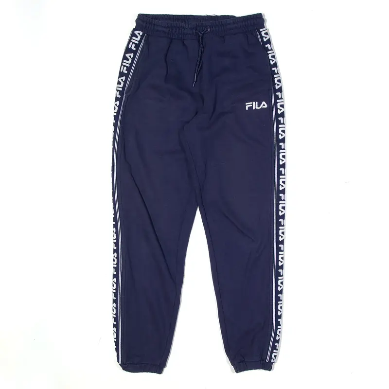 FILA Joggers Blue Tapered Womens UK 10 W26 L27