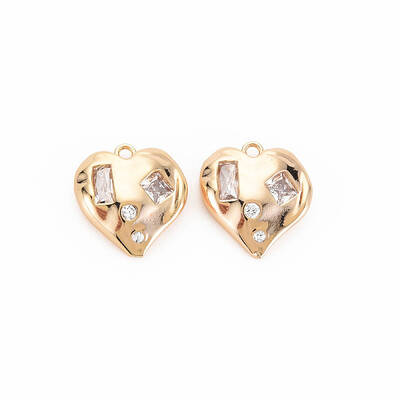 Brass Micro Pave Cubic Zirconia Pendants