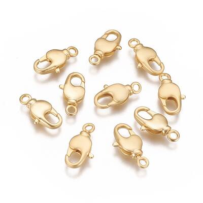 Brass Swivel Lobster Claw Clasps