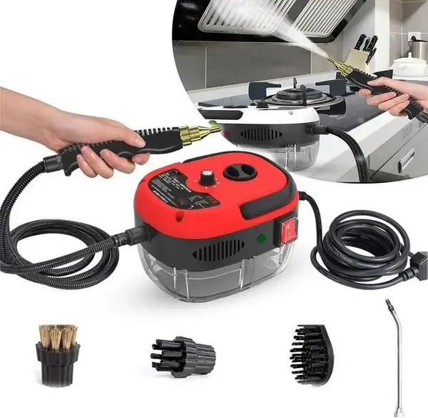2500W High Pressure Steam Cleaner,High Temperature Bathroom Cleaning Machine with Adjustable Humidity for Kitchen Grease and ...