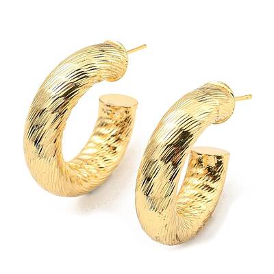 Rack Plating Brass Round Stud Earrings