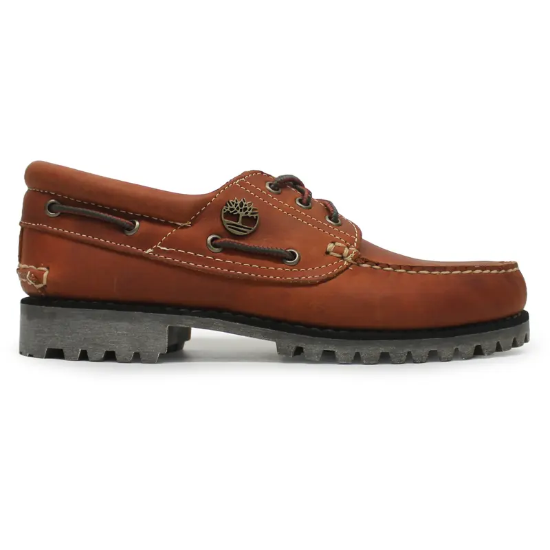 Timberland Authentic Boat Full Grain Leather Men's Boat Shoes - Medium Orange - Size:US 10.5 Men