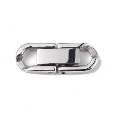 Non-Tarnish 304 Stainless Steel Fold Over Clasps