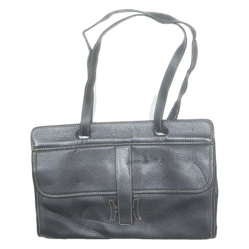 Womens Shoulder Bag Black Leather