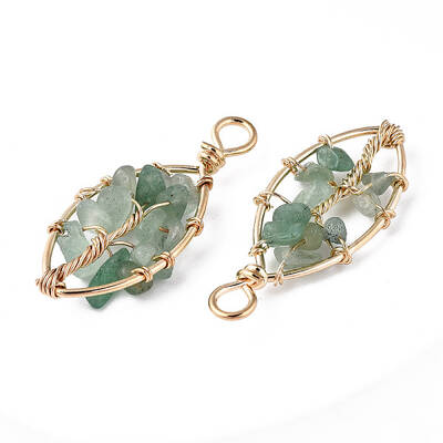 Natural Green Aventurine Pendants