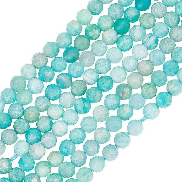 2Strands Natural Amazonite Beads Strands