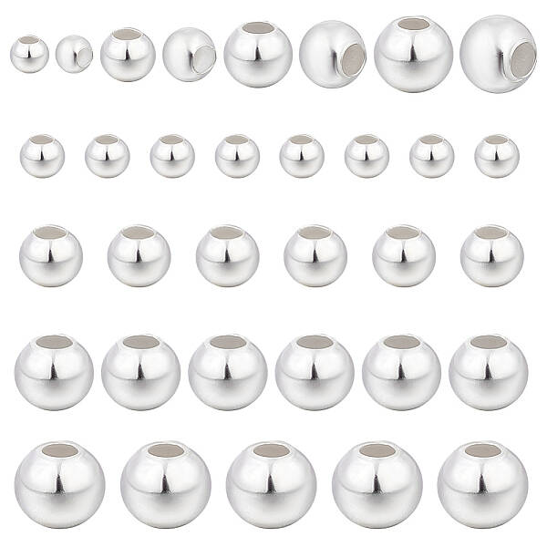 40pcs 925 Sterling Silver Spacer Beads