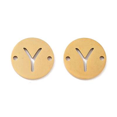 PVD Vacuum Plating 201 Stainless Steel Hollow Flat Round Links