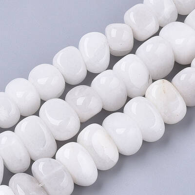 Natural White Jade Beads Strands