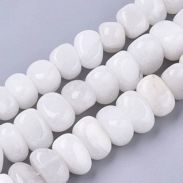 Natural White Jade Beads Strands