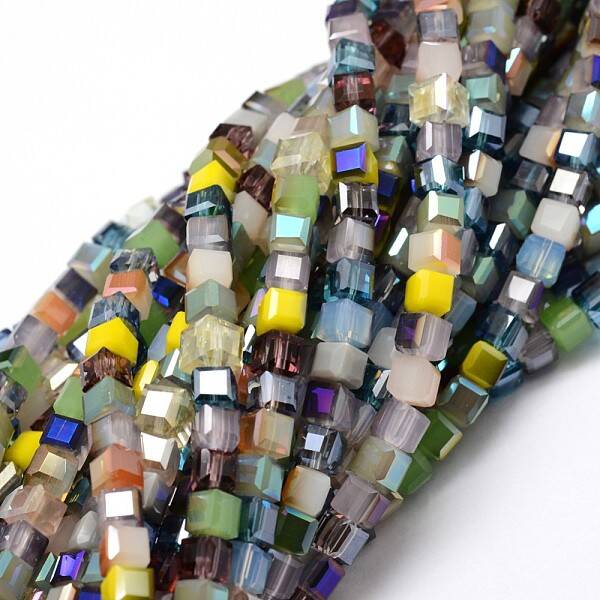 Electroplate Glass Bead Strands