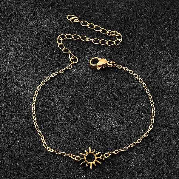 304 Stainless Steel Sun Link Bracelets