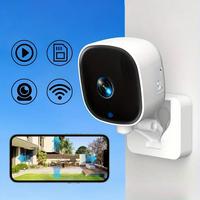 Wireless WiFi Camera, USB Wall Mount Security Monitor with Night Vision, Motion Tracking, 2-Way Talk, APP Live View, Night Vi...