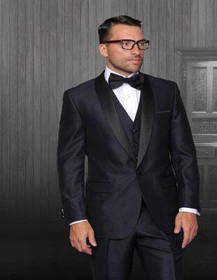 Bright Blue Groomsmen Suits
