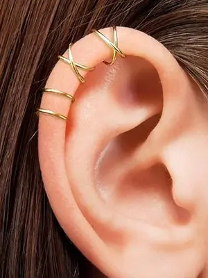 Women's Minimalist Hollow Out Ear Cuff, Casual All-match Jewelry for Girls Gift, Female Classic Fashion Accessories for Daily...