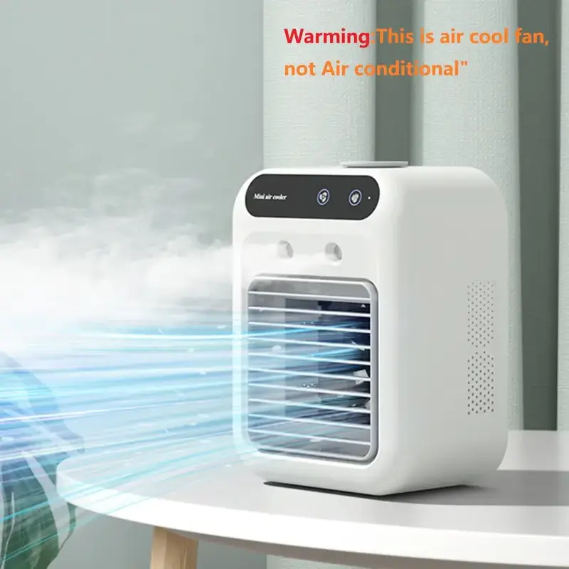 Portable Air Cooler Fan, Water Cooling Fan for Room & Office Use, Efficient Cooling Solution for Cars & Outdoor Activities