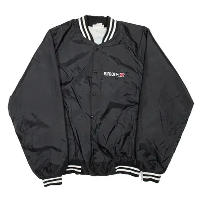HARTWELL SPORTS Mens Bomber Jacket Black XL