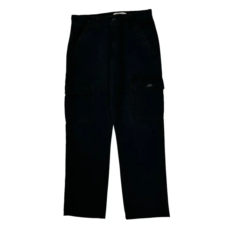 Wrangler Cargo Chinos - 30W 29L Navy Cotton Blend