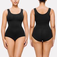 Nebility Women's Bodysuit Minimalist Seamless Shapewear, Basic Comfortable Womenswear for Daily Wear