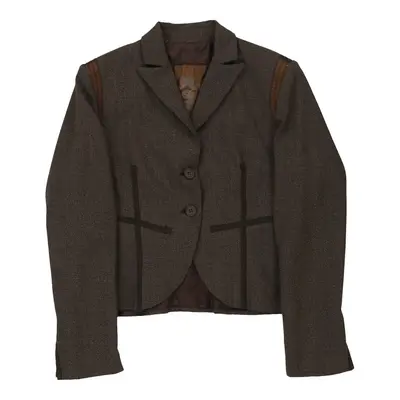Andrea Rosati Blazer - Medium Brown Polyester Blend