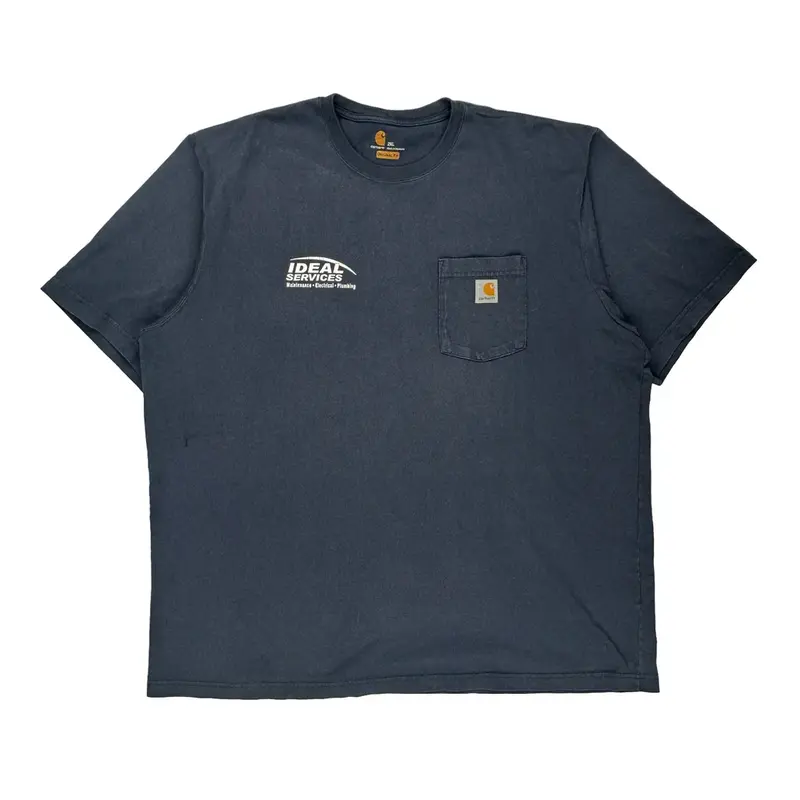 Ideal Services Carhartt T-Shirt - 2XL Blue Cotton
