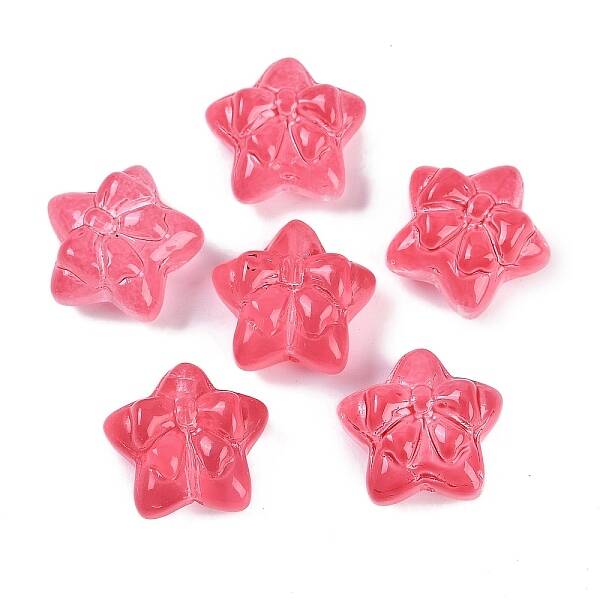 Transparent Spray Paint Glass Beads