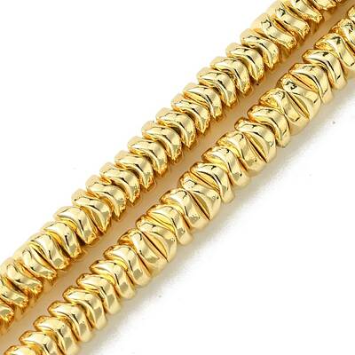 Electroplated Synthetic Non-Magnetic Hematite Beads Strands