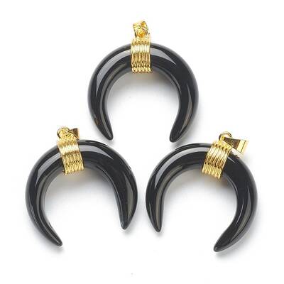 Natural Obsidian Pendants