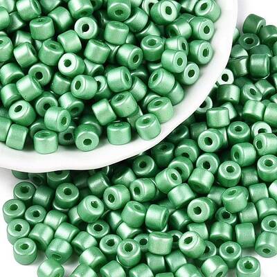 Baking Paint Pearlized Glass Seed Beads