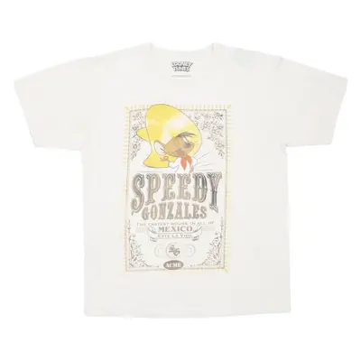 LOONEY TUNES Womens T-Shirt Beige L