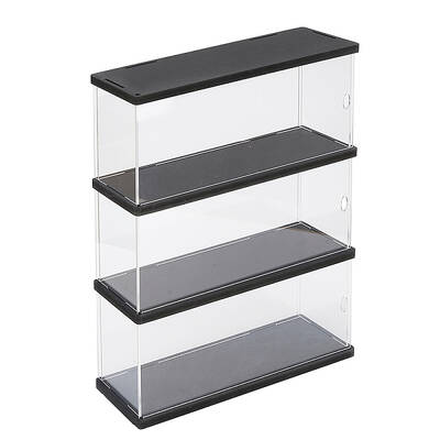 3-Tier Rectangle Transparent Acrylic Minifigures Display Case