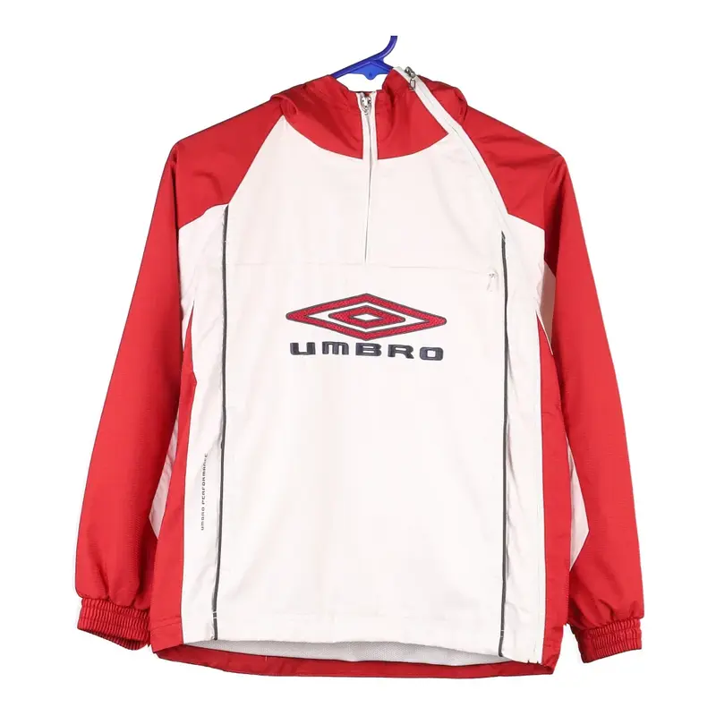 Age 11-12 Umbro Spellout Jacket - Medium Block Colour Nylon