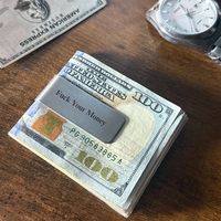 Tenacious Stainless Steel Money Clip – Motivational Luxury Cash Holder for Men - 100% Stainless Steel - Compact & Sleek - P...