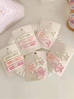 Summer Fashionable Star & Heart Design Hair Clips, Gifts for Her, Casual And Versatile Hair Accessories for Women, Bangs Brok...