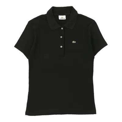 Lacoste Polo Shirt - Medium Black Cotton | Size: medium